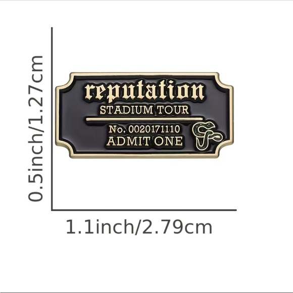 T.S. Reputation Tour Pin - Picture 3 of 5